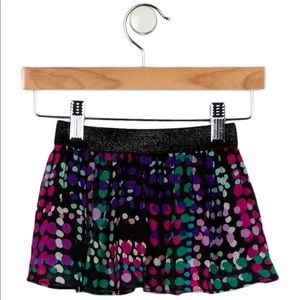 Kate Spade chiffon dotted skirt with lurex